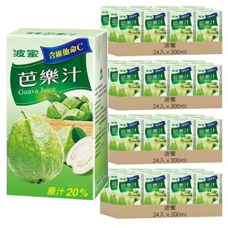 波蜜 含C芭樂汁, 300ml, 96入