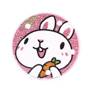 ZEZENEW LED寶石十字繡小夜燈, 09 胡蘿蔔兔, 1個