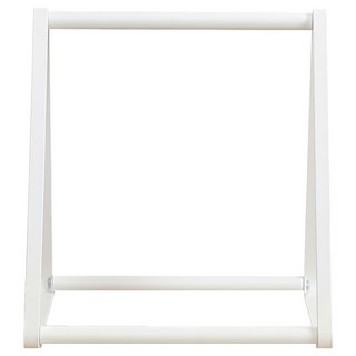 HOMENHOUSE 伸縮型鐵製衣架收納架 三角形, 1個, 白色