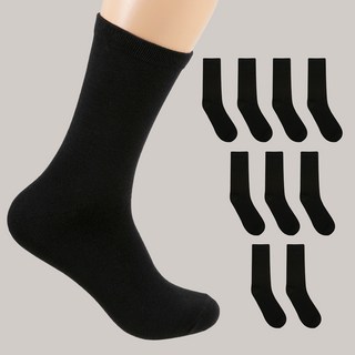 CARET 男士素色長筒襪10雙組