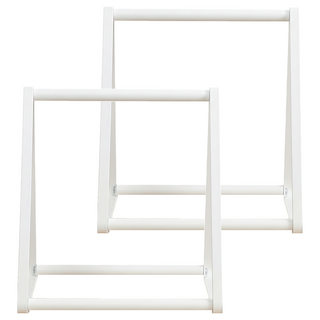 HOMENHOUSE 伸縮型鐵製衣架收納架 三角形, 2個, 白色