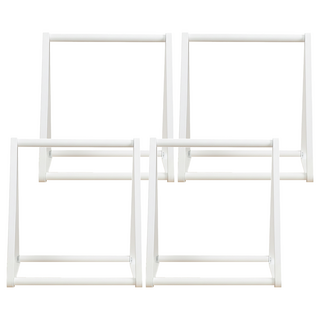 HOMENHOUSE 伸縮型鐵製衣架收納架 三角形, 4個, 白色