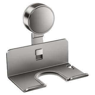 吸盤系列 吹風機置物架 免打孔浴室收納架, 太空鋁, 1個