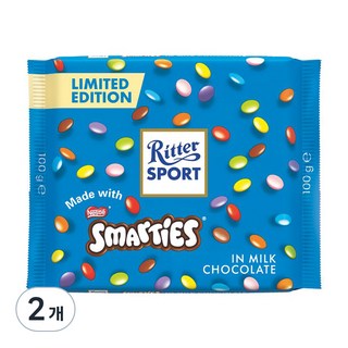 Ritter Sport Smarty's 牛奶巧克力, 100g, 2個