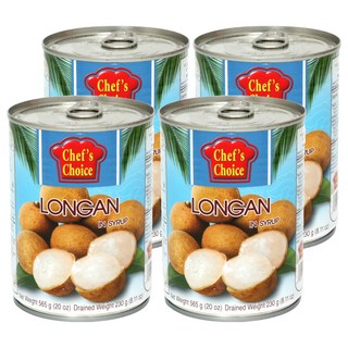 Chef's Choice Foods 龍眼水果罐頭, 4個, 565g