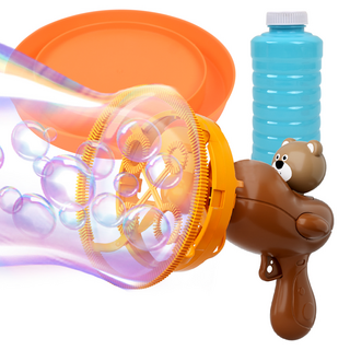 雙管泡泡槍 雙層泡泡機套組, 小熊, 1套