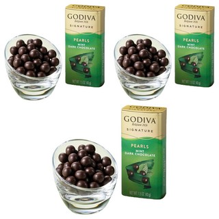 고디바 펄 민트 다크 초콜릿, 43g, 3개