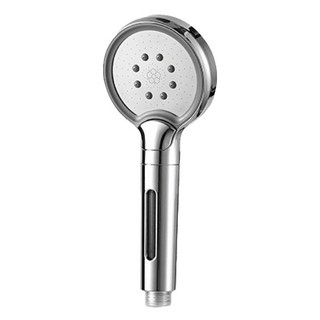 FaSoLa 多段式增壓過濾加壓蓮蓬頭 ABS圓形款 銀色, 1個