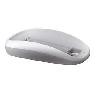 Meet Mind for Apple 人體工學無線充電轉換座 適用於 Magic Mouse 2 MagSafe & Qi 兼容, MMIMS2, 白色