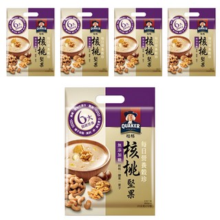 QUAKER 桂格 每日營養穀珍核桃堅果 無添加糖, 25g, 10包, 5袋