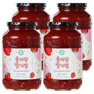 CHOLOCWON 草莓果粒醬, 1kg, 4罐