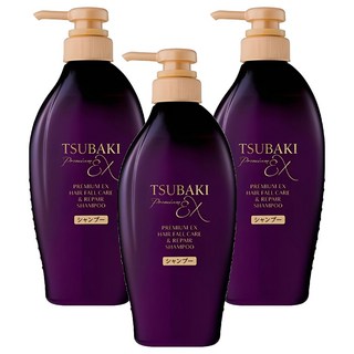 TSUBAKI 思波綺 髮研防斷洗髮乳 450ml 強化髮芯結構 減少斷髮 柔順光澤, 3瓶