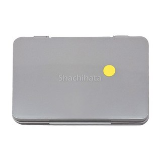 Shachihata 寫吉達 HGN-3 大形 油性印台 (盤面尺寸: 106 x 67mm), 黃色, 1個