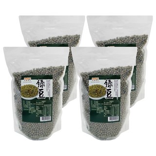 茂喜食品 進口嚴選綠豆 真空包裝, 600g, 4包
