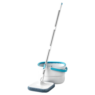 方形汙水分離拖把 BQ018 ABS、PP、纖維棉布、不鏽鋼 拖把伸縮102-128cm 桶子30 x 18cm, 拖把伸縮102-128cm,桶子30 x 18cm, 1個