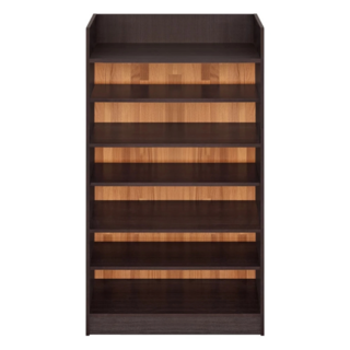 HOPMA 合馬家具 艾爾七層鞋櫃, 歐盟E1高密度塑合板, 寬60X 深32 X 高110cm, 台灣生產, DIY商品, 黑胡桃配拼版柚木, 7層