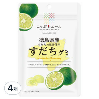 Nippon Yell JA全農軟糖 德島酸橘軟糖, 40g, 4個