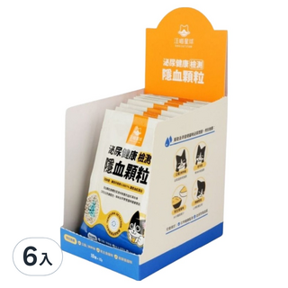 汪喵星球泌尿健康檢測隱血顆粒單一小包12g, 4g, 6入, 泌尿健康