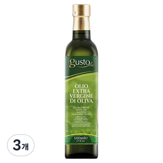 Gustolivo特級初榨橄欖油, 3個, 500ml