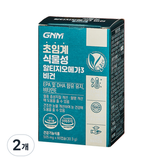 자연의품격 초임계 식물성 알티지오메가3 비건 비타민E, 60정, 2개