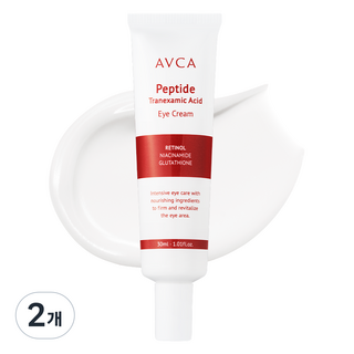 AVCA 胜肽與傳明酸緊緻眼霜, 2個, 30ml