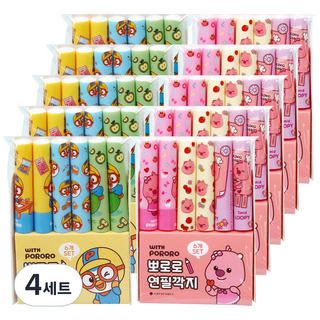 위드뽀로로 연필깍지 2종 x 5p 세트, 뽀로로, 루피, 4세트
