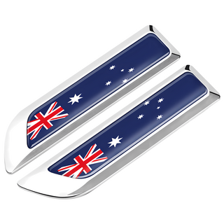 bebehome 多國旗幟車側金屬徽飾貼, 1套, 銀色澳大利亞
