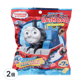 日本 nol 湯瑪士小火車入浴球 內附玩具, 60g, 2個