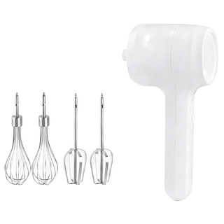 Kyome 電動雙棒打蛋器/奶油自動打發器/攪拌機/打蛋機, 1個, 白色
