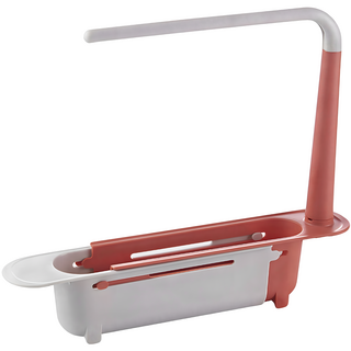 Xingcheng 家用可伸縮水槽置物架, 1個, 紅色