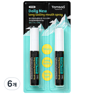 Tamsaa 日常新長效口腔噴霧 冰薄荷, 6個, 7ml