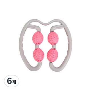 魔法手柄小腿按摩滾輪, 粉紅色, 6個