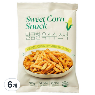 Modern House 香甜玉米脆條餅乾, 90g, 6個