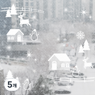 코멧 국내생산 프린트 되어있는 감성 단열뽁뽁이, 5개