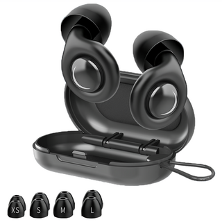 Kyhome 雙核矽膠降噪耳塞/超強隔音/睡眠耳塞/濾波器防噪耳塞 黑色, 1組, 2個裝