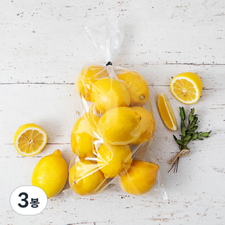 곰곰 미국산 레몬 대과, 1.1kg (9~10입), 3봉