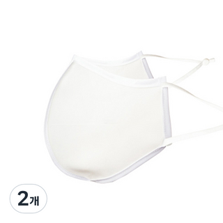 주누하우스 물놀이 워터 마스크 L, 1매입, 2개, 화이트