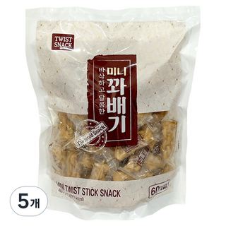 迷你麻花捲, 5袋, 400g