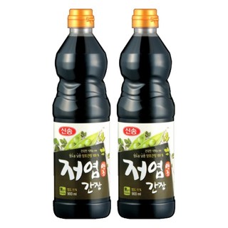 [신송] 저염 양조간장, 900ml, 2개