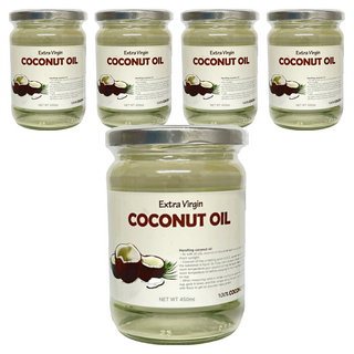 特級初榨椰子油, 450ml, 5罐