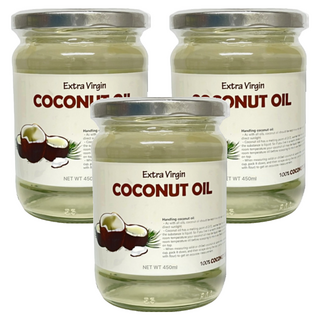特級初榨椰子油, 450ml, 3罐