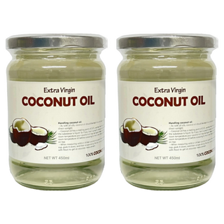 特級初榨椰子油, 450ml, 2罐