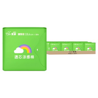 icon 愛康 透芯涼感衛生棉 護墊型, 15.5cm, 20片, 48包