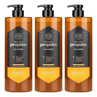 KERASYS 蜂王漿活力光澤護髮素 經典蜂膠 適用於損傷和分岔髮質 賦予秀髮健康光澤 清新持久的蜂蜜花香, 1L, 3瓶