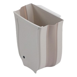 FaSoLa 櫥櫃門掛式可折疊垃圾桶, 奶咖色