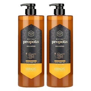 KERASYS 蜂王漿活力光澤護髮素 經典蜂膠 適用於損傷和分岔髮質 清新持久的蜂蜜花香, 1L, 2瓶