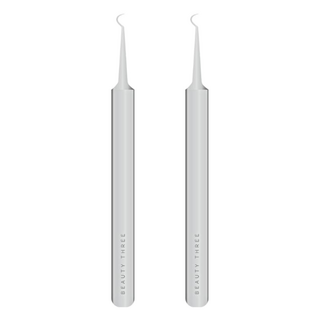 BEAUTY THREE 永和三美人 台灣公司貨 素顏拯救粉刺夾 彎鉤, 鐵色, 2支