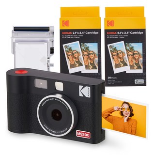 코닥 미니샷2 ERA 즉석카메라 MS200 + 카트리지 번들, MS200(블랙), 1세트