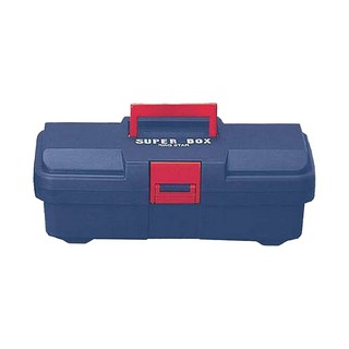 RING STAR 雙層耐摔超級工具箱,使用耐超高衝擊共聚物樹脂,把手,隔板具鎖定功能,可重疊,另附抽取式整理盒, 385 x 202 x 140mm, 1個