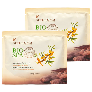 sea of spa 胡蘿蔔與沙棘油礦物泥, 1包, 2包